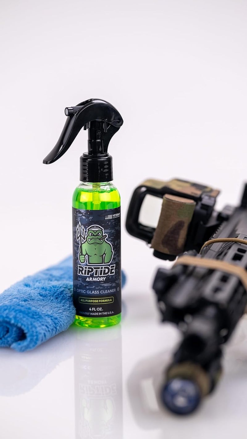 Riptide Armory Microfiber Plush Glass & Accessory Towel - Also Works with Chrome, Mirrors, Metals, & More - Veteran Founded by Former US Navy Seal (3 Pack) - Image 2